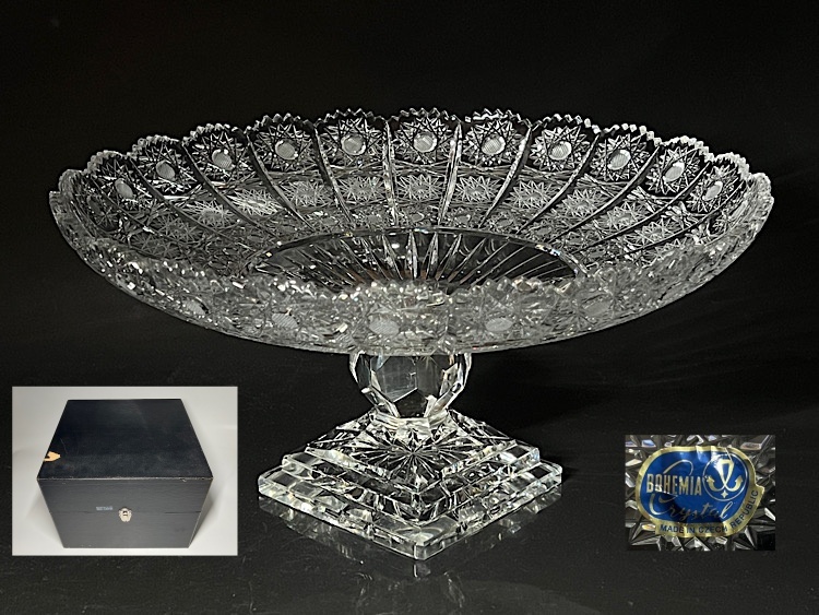 [.]bohe mia crystal большой проигрыватель -to с ящиком диаметр :35.3cm
