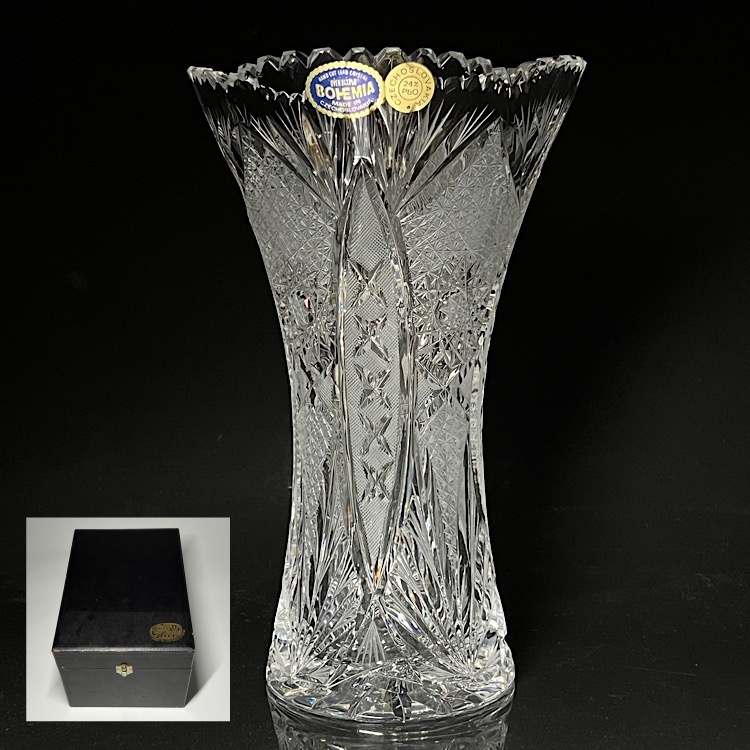 [.]bohe mia crystal ваза вместе коробка высота :25.5cm