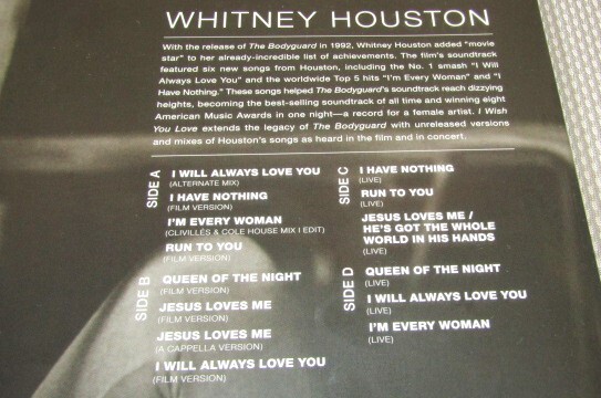 新品限定2LP(Purple Vinyl)◇Whitney Houston-I WISH YOU LOVE:MORE FROM THE BODYGUARD※ARISTA88985483611※銀文字ロットナンバー入り_画像4