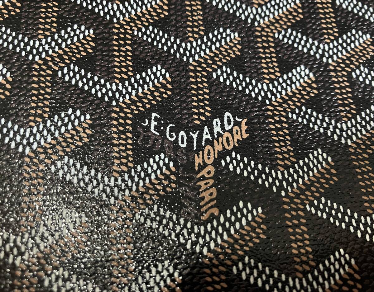 【未使用に近い】 GOYARD ゴヤール 美品 コモール GM トートバッグ レザー ブラック 黒 