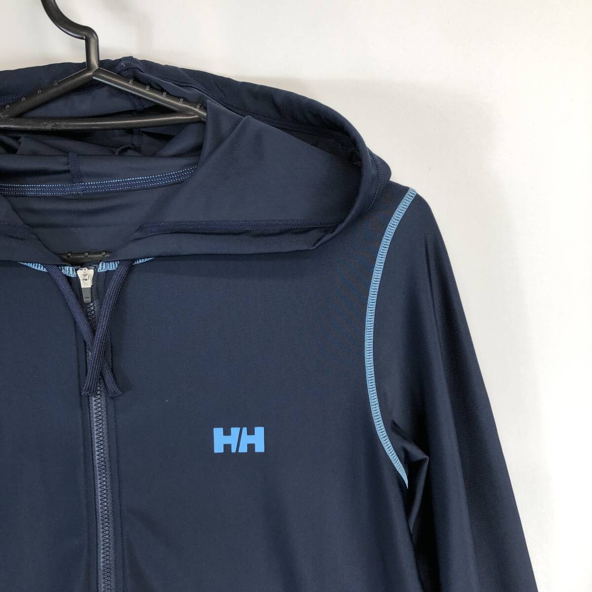  HELLY HANSEN(ヘリーハンセン) ロングスリーブ フルジップラッシュフーディー ラッシュパーカー ネイビー系 レディースL HW81300 ネイビー