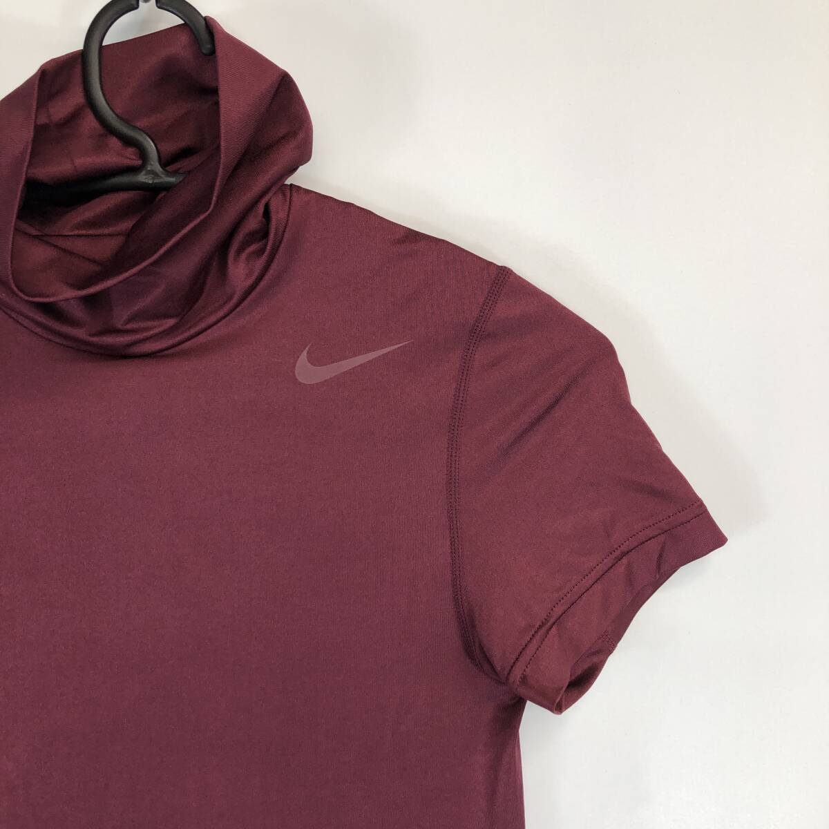 ナイキプロコンバット NIKE PRO COMBAT ハイネック インナーコンプレッション半袖Tシャツ ワインレッド Mサイズ 502937 メンズ