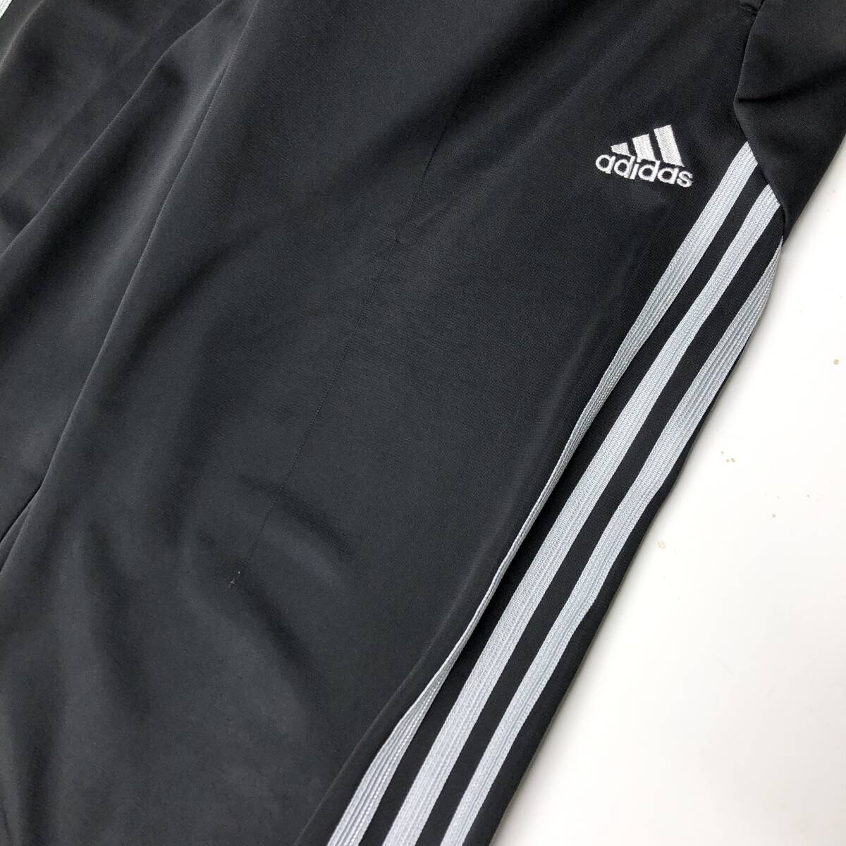 アディダス adidas トラックジャケット セットアップ ブラック シルバー Lサイズ O14743 O14751 