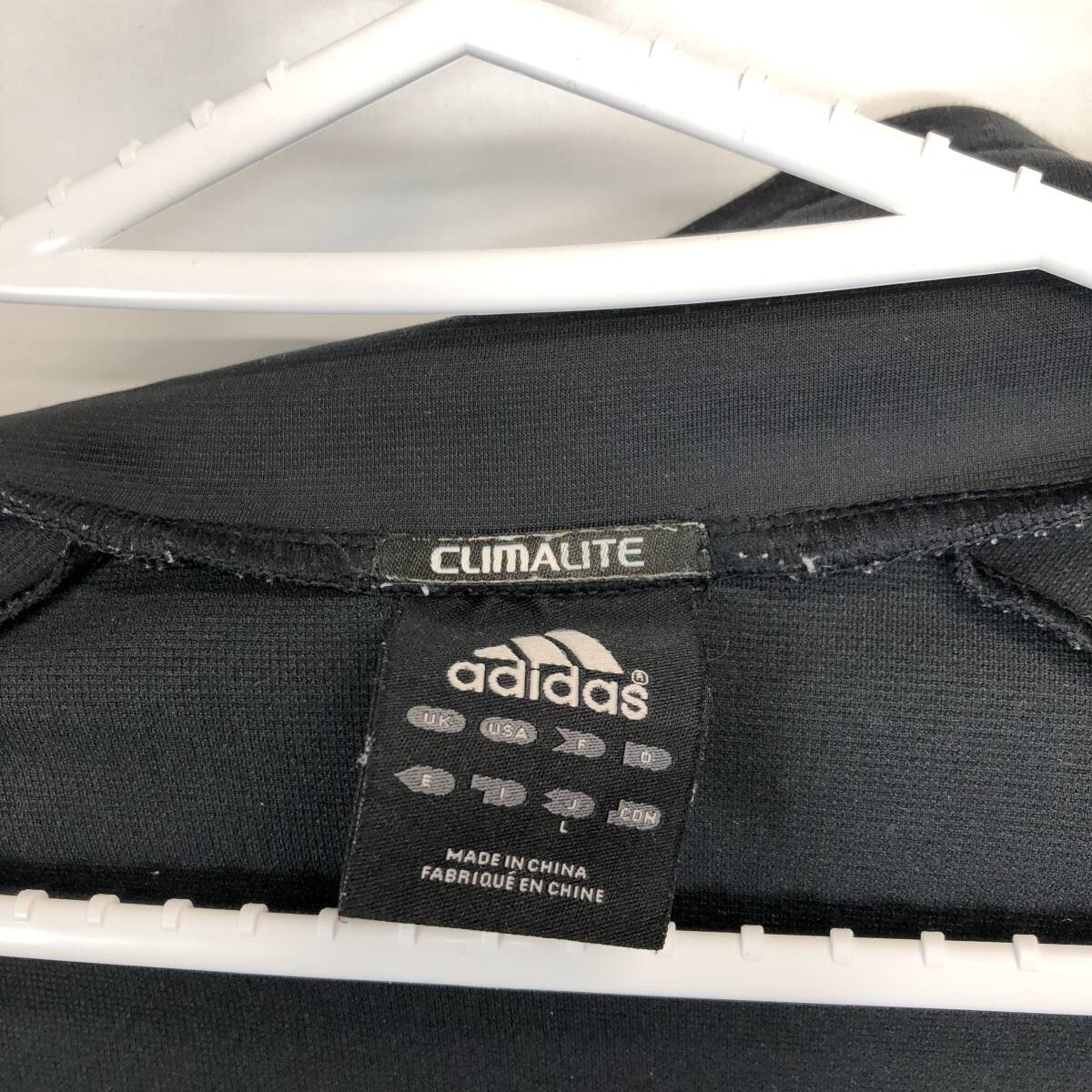 アディダス adidas トラックジャケット セットアップ ブラック シルバー Lサイズ O14743 O14751 