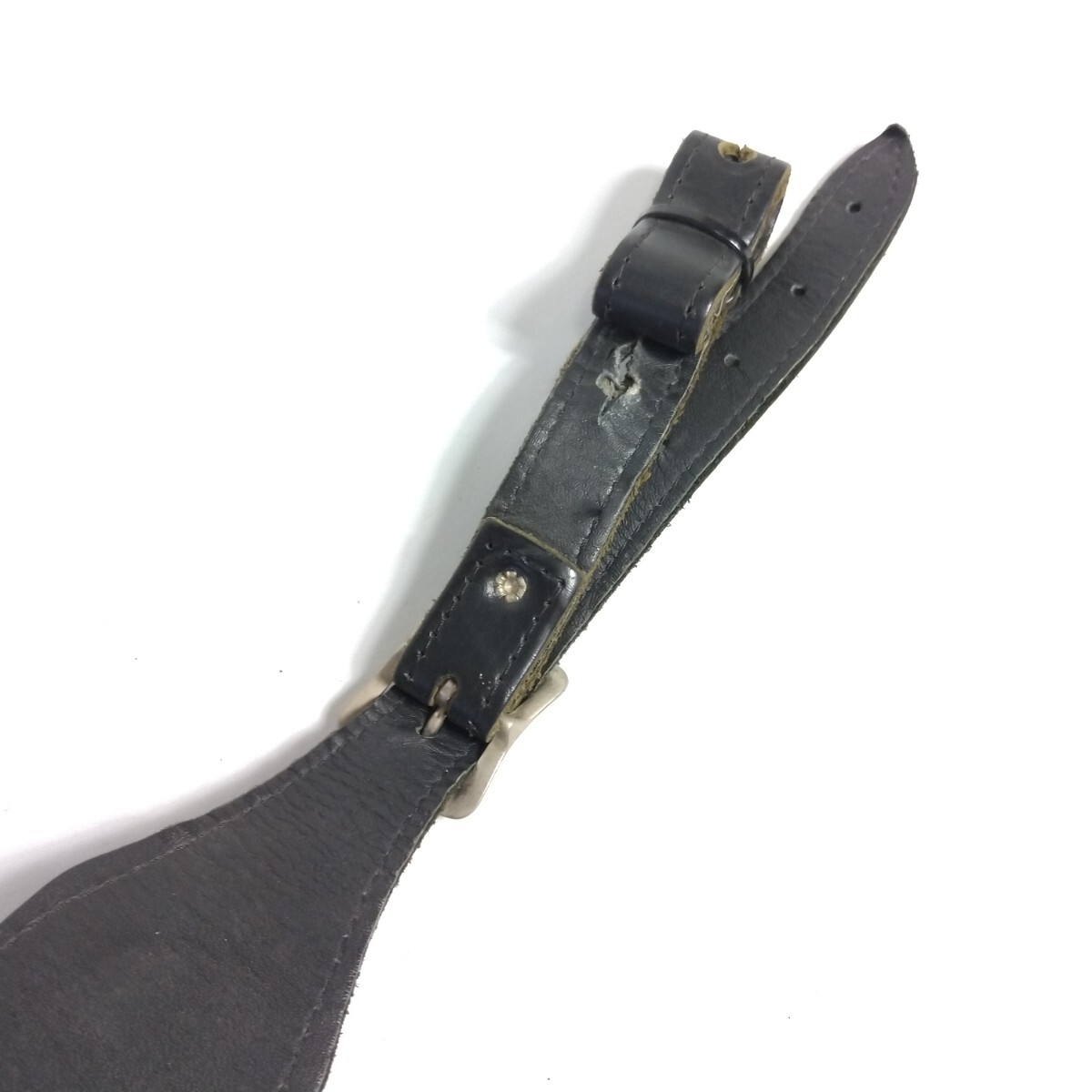 VOX ギターストラップ V822 パイソンストラップ レザー 革 PYTHON STRAP ブラック 黒_画像9