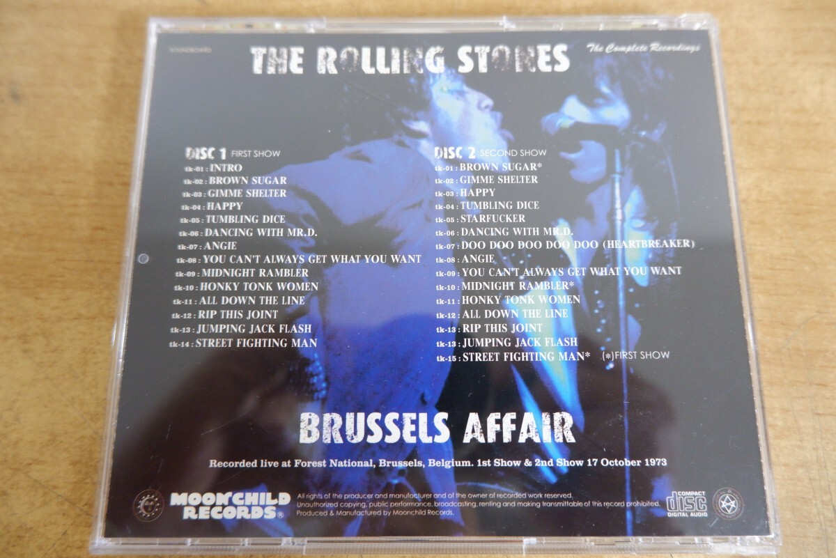 CDk-7491＜2枚組＞THE ROLLING STONES /BRUSSELS AFFAIR The Complete Recordingsの画像2