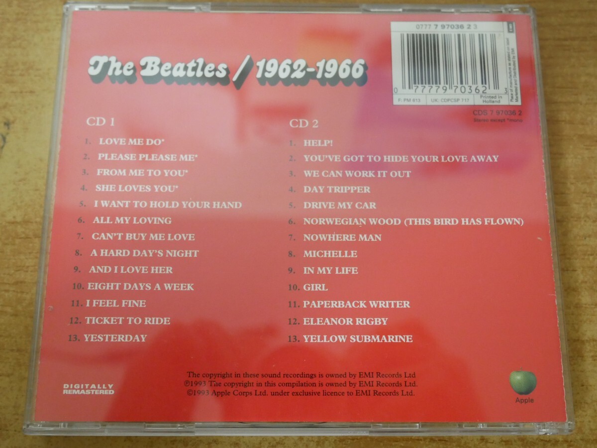 CDk-7700＜2枚組＞The Beatles / 1962-1966の画像2