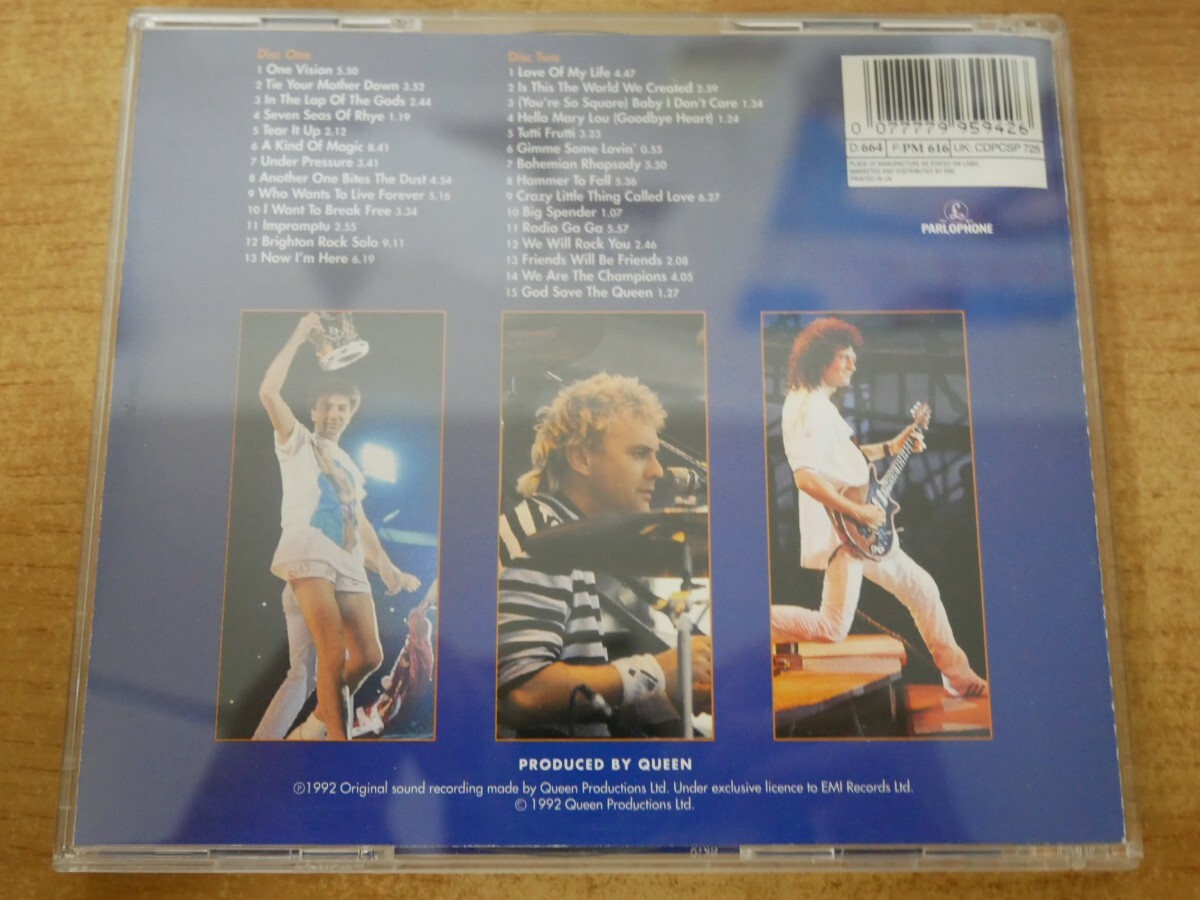CDk-7714＜2枚組＞QUEEN / LIVE AT WEMBLEY 86の画像2