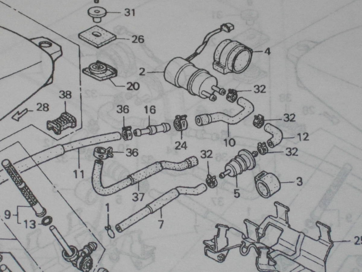 フューエルストレーナー A012 スティード400 NC26 NC37 ホンダ 純正新品の画像2