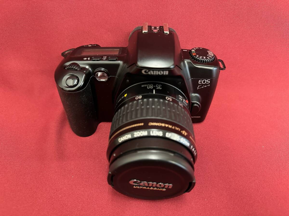 ※5910 Canon EOS Kiss PANORAMA フイルムカメラ CANON ZOOM LENS EF 35-80mm 1:4-5.6/80-200mm 1:4.5-5.6 動作未確認の画像2