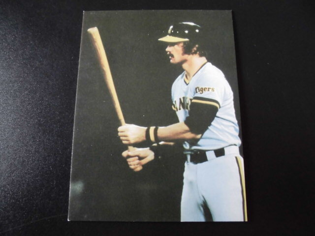 【美品】カルビープロ野球カード◆７９年 阪神 マイク・ラインバックの画像1