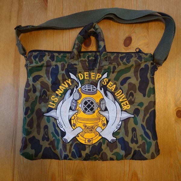 1990\'s US NAVY helmet bag military Vintage the US armed forces America army the truth thing airsoft 