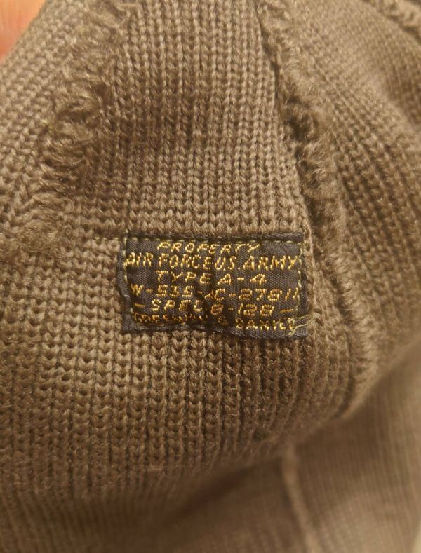 special！1940's USAF A-4 WATCH CAP メカニック ワッチキャップ アメリカ軍 実物 米軍 ミリタリー ヴィンテージ 古着 US ARMYの画像4