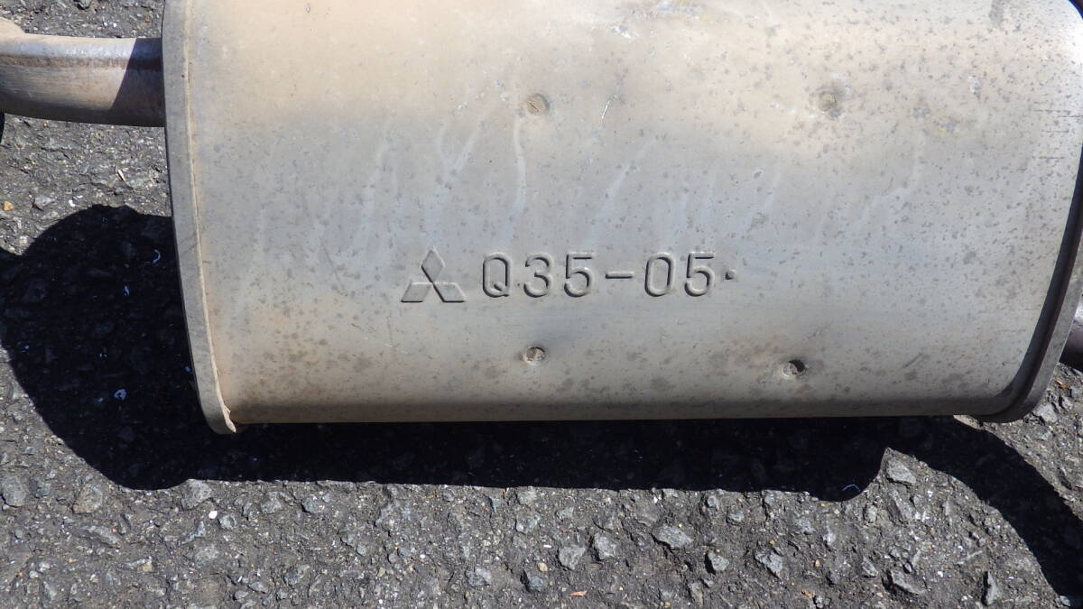三菱 EKワゴン H81W 純正 リアマフラー 漏れ無し 棚落ちなし 管K0401-3の画像4