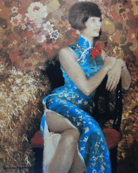 宮永 岳彦 「鳳」 希少 高級額装・画集画 状態良好 大判サイズ 美人画 女性 華麗 みやなが たけひこ 送料無料