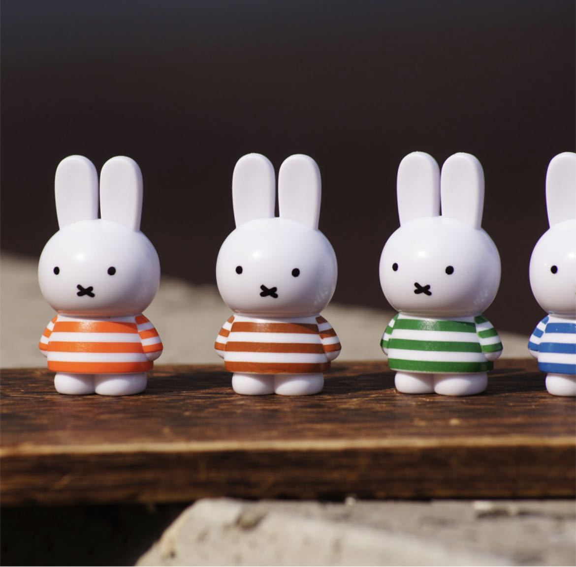 新品 miffy ミッフィー テトラフィビッツ 12個セット ボーダー 全12種 コンプリート マスコット フィギュア 全12色 可愛い 身長約4.5cmの画像2