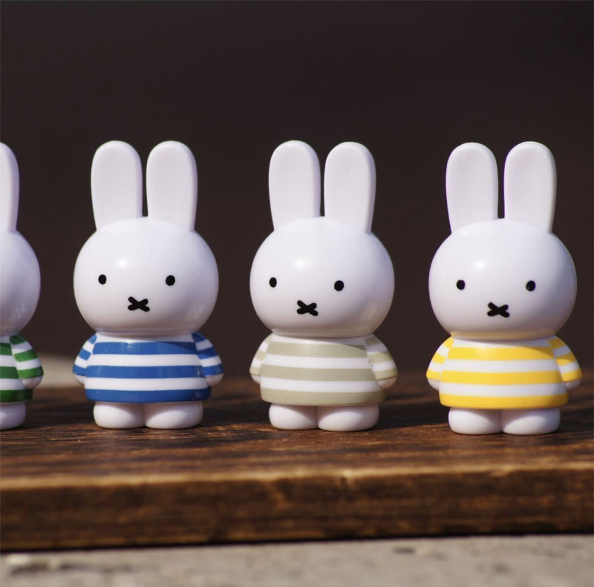 新品 miffy ミッフィー テトラフィビッツ 12個セット ボーダー 全12種 コンプリート マスコット フィギュア 全12色 可愛い 身長約4.5cm_画像3