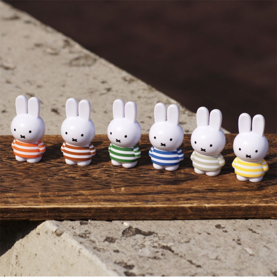 新品 miffy ミッフィー テトラフィビッツ 12個セット ボーダー 全12種 コンプリート マスコット フィギュア 全12色 可愛い 身長約4.5cmの画像8