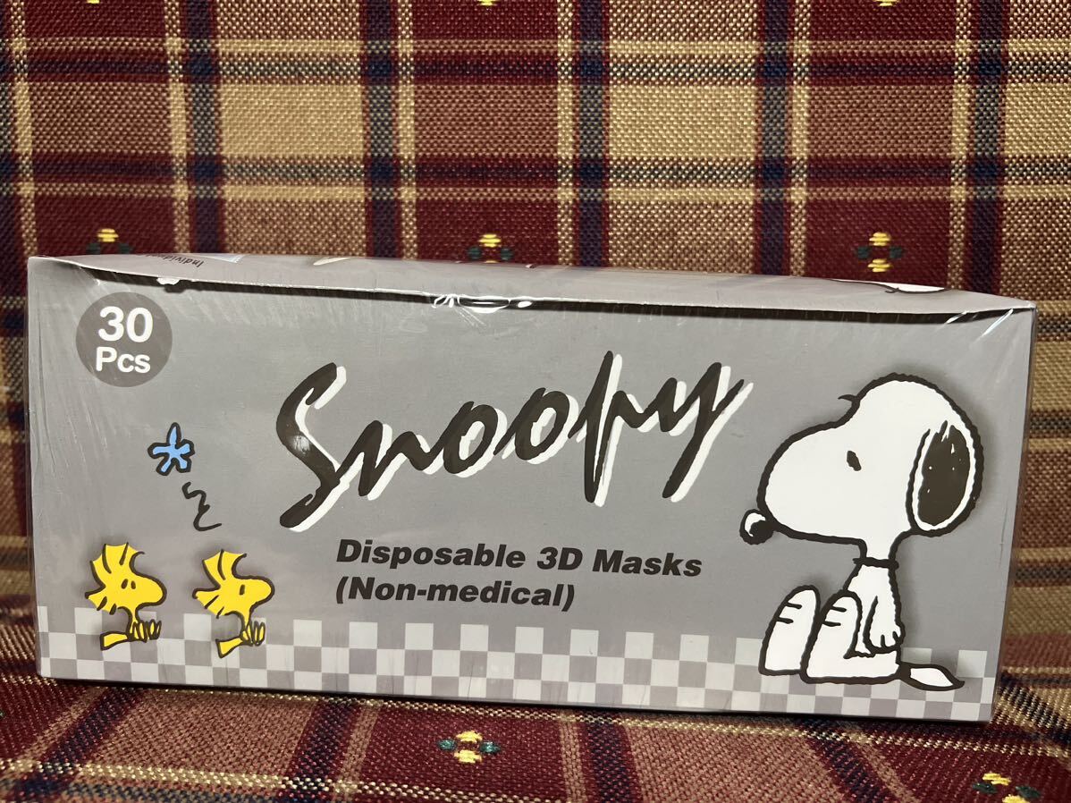 SNOOPY スヌーピー 3D4層不織布マスク 60枚 個包装 不織布 ホワイト レギュラー マスク 立体 mask 1色ダイヤモンド立体4層 白 3D 4層の画像5