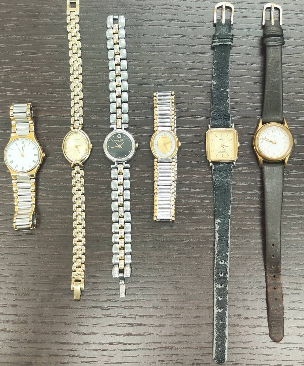 #2025【中古現状品】女性用 腕時計 おまとめ6点 【YSL/ORIENT/marie claire/SEIKO/CITIZEN/ALBA】現状優先品_画像1