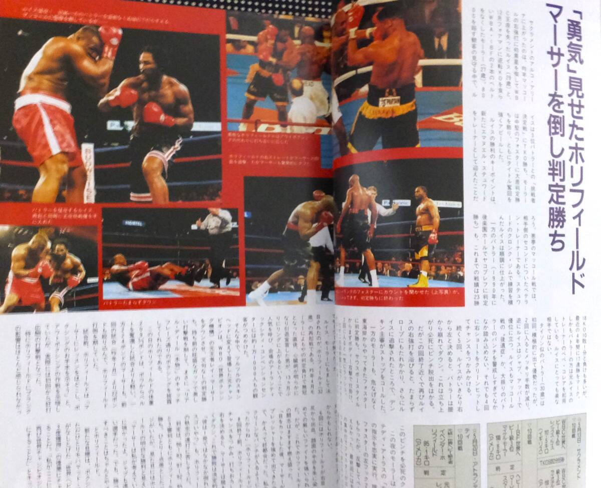 ● ワールド・ボクシング WORLD BOXING WBA WBC IBF WBO 格闘技 辰吉 勇利 ホリフィールド ナザロフ ハグラー ヘビー級 ライト フェザー 拳_画像6