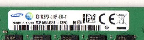 ECC付 ★ SAMSUNG　デスクトップ用メモリ　PC4-2133P-ED1-11　4GB×10枚セット ☆ 片面チップ ★_画像3