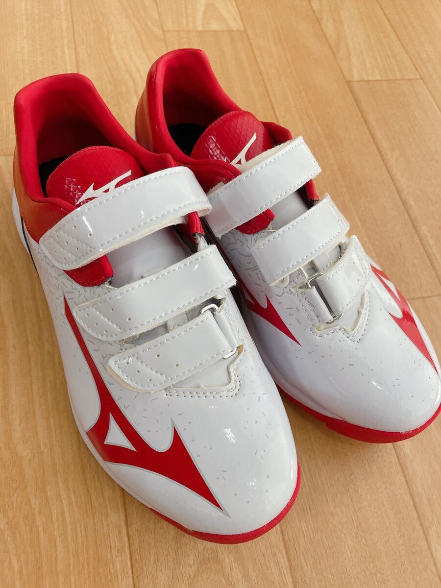 [ unused goods ]23.0 softball for training shoes Mizuno white red 