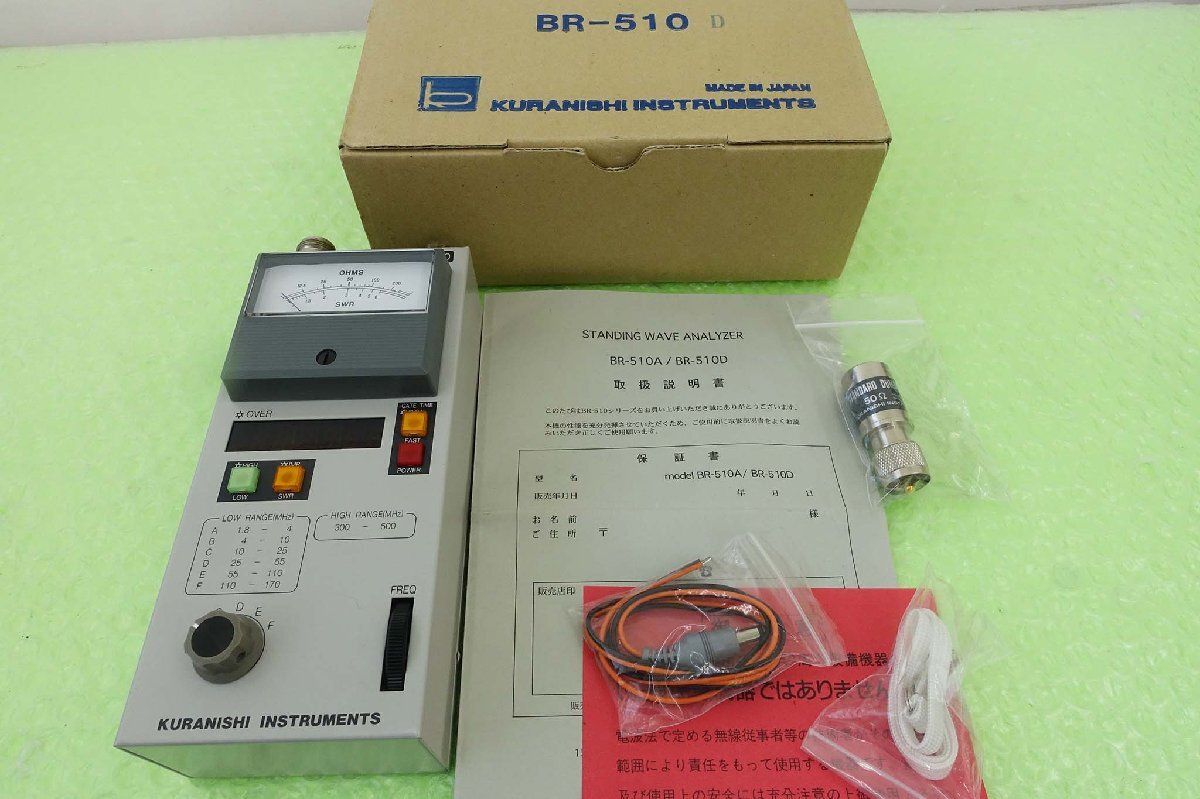 BR-510D 【KURANISHI】HF～430MHz(STANDING WAVE ANALYZER）現状渡し品_画像1