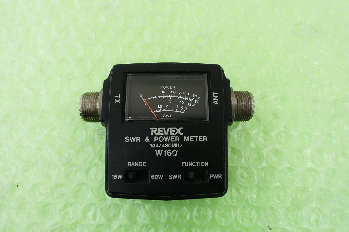 W160【REVEX】144/430MHz(ミニSWR・POWER計) 現状渡し品 送料520円～の画像2