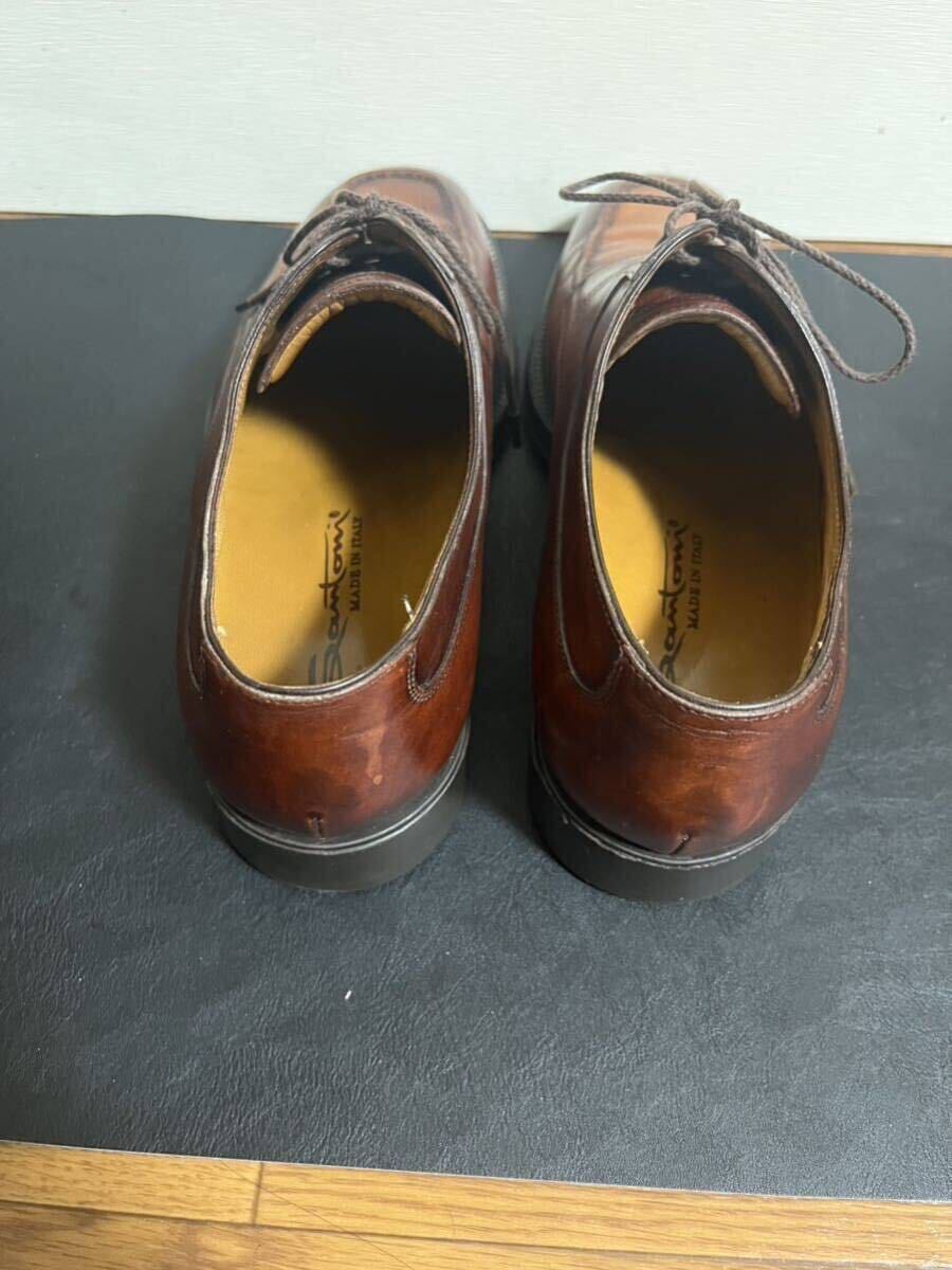 「SANTONI 」サントーニ レザーシューズ サイズ表記1246 50F7 ブラウン レザー メンズ 靴 シューズ shoes_画像6