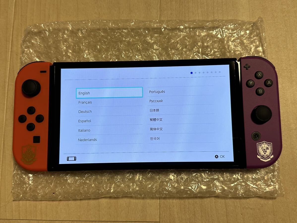 Nintendo Switch 有機ELモデル スカーレット バイオレットエディション 任天堂 スイッチ _画像4