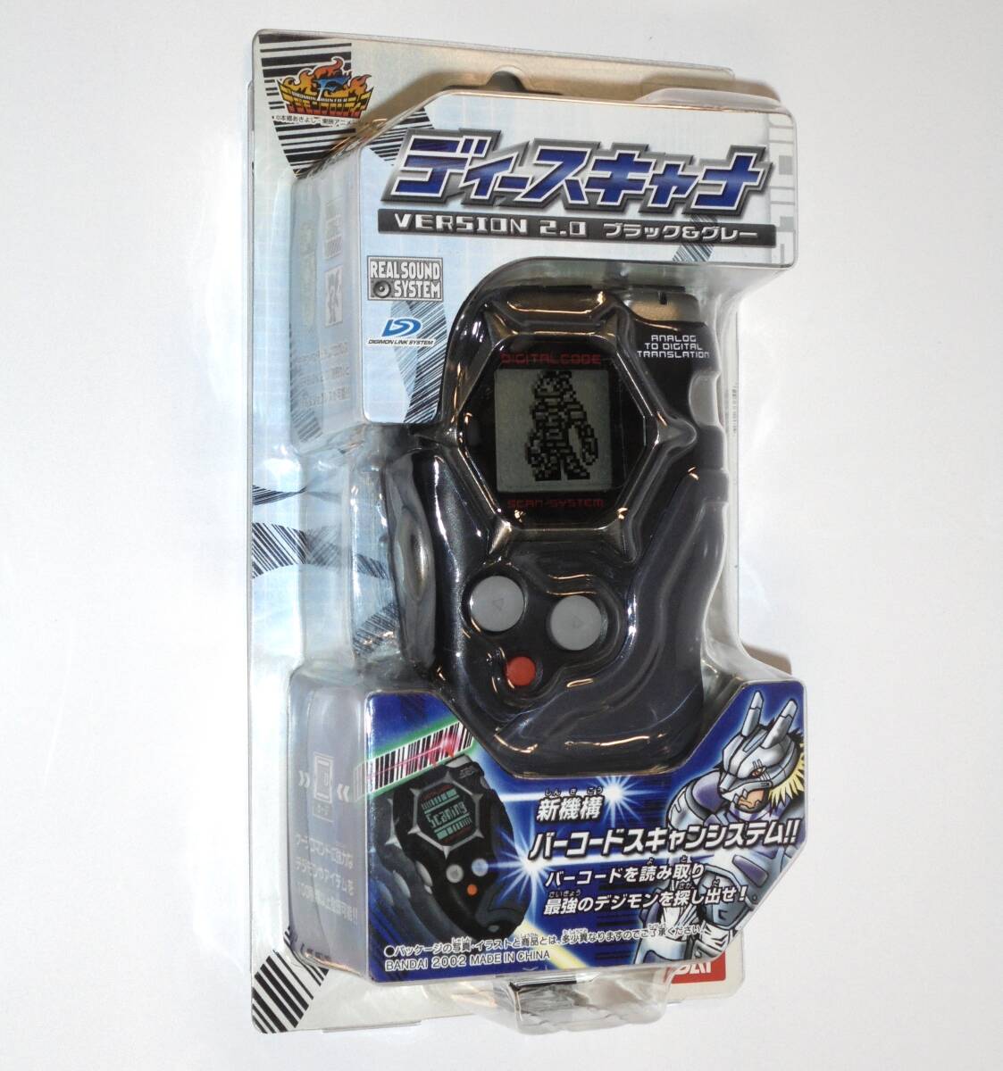  digimon Frontier ti- scanner VERSION 2.0 black & gray 