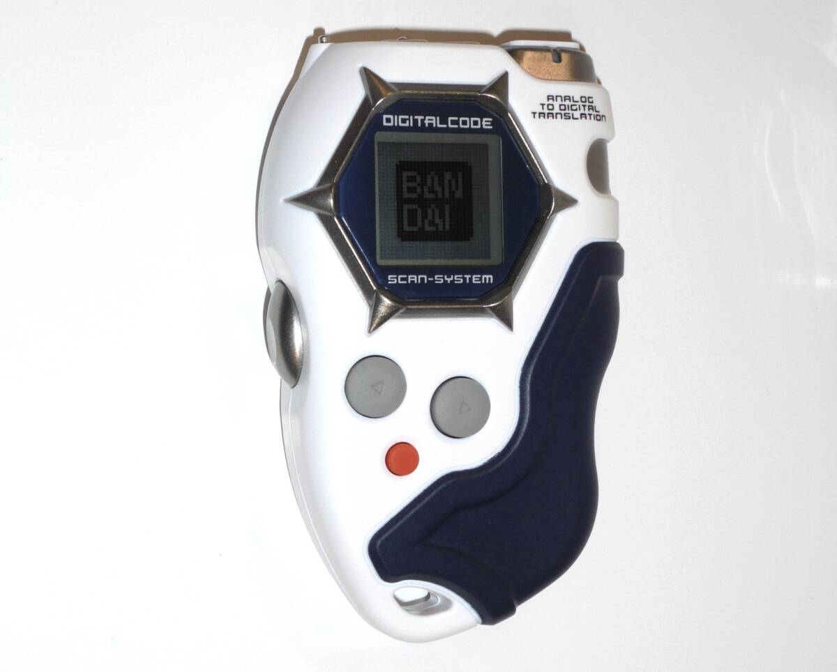  digimon Frontier ti- scanner VERSION 2.0 white & blue 