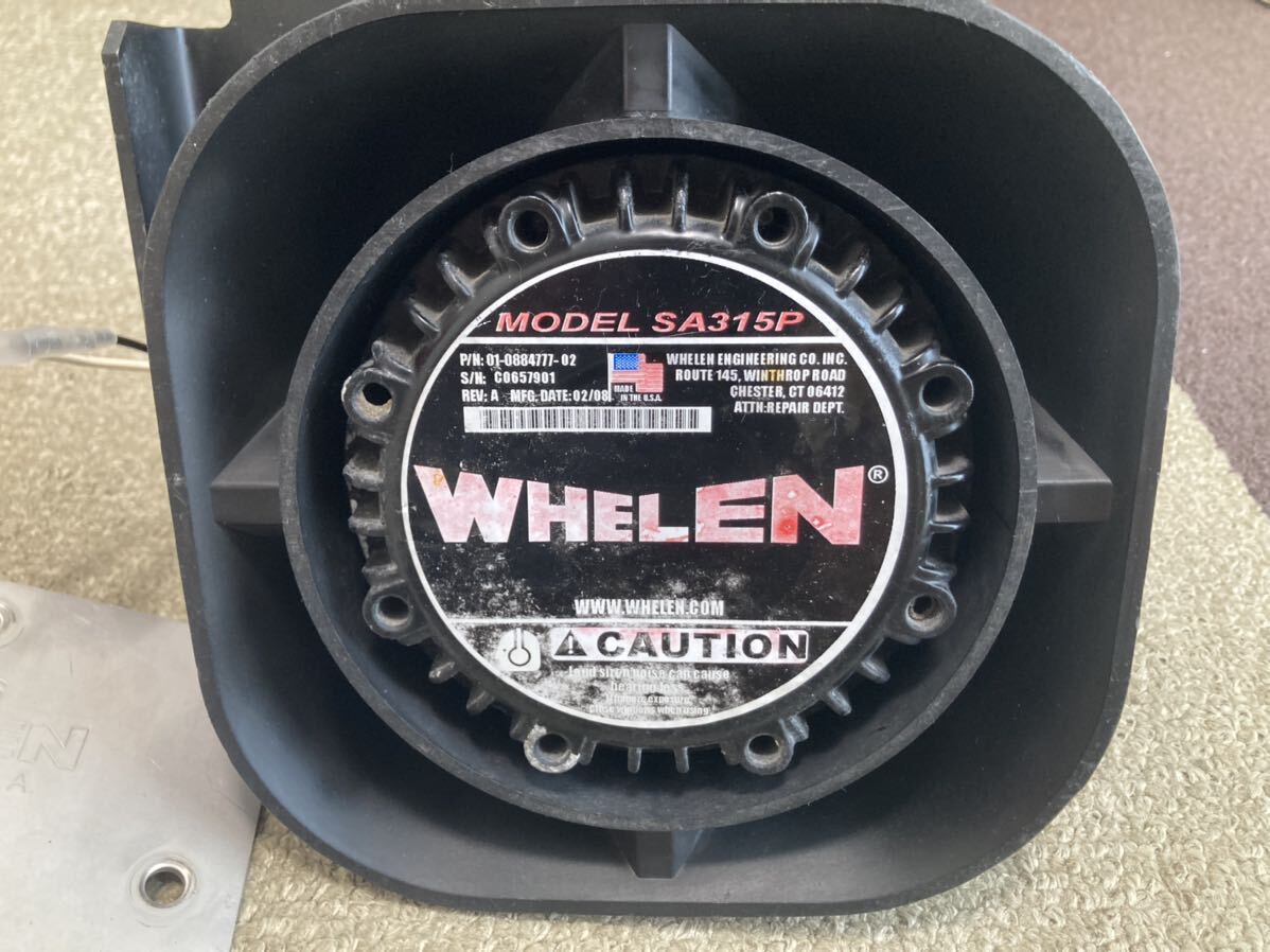 WHELEN ウィレン　100wサイレンスピーカー 「SA315P」取付ブラケット2種付き　#サイレンアンプ　アメパト　パトカー　パトライト　_画像2