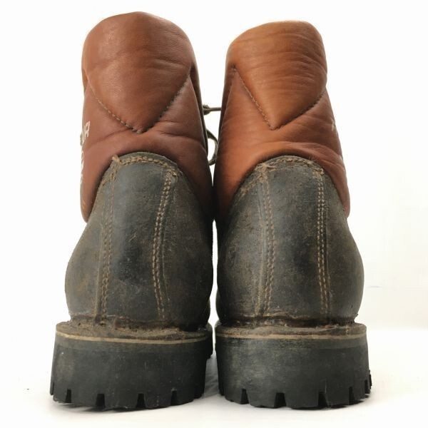 80s-90sビンテージ★TRAPPEUR/トラッパー　登山　本革トレッキングブーツ　サイズ6　24.5程度　ダークブラウン　Vintage/boots 管No.WZG139