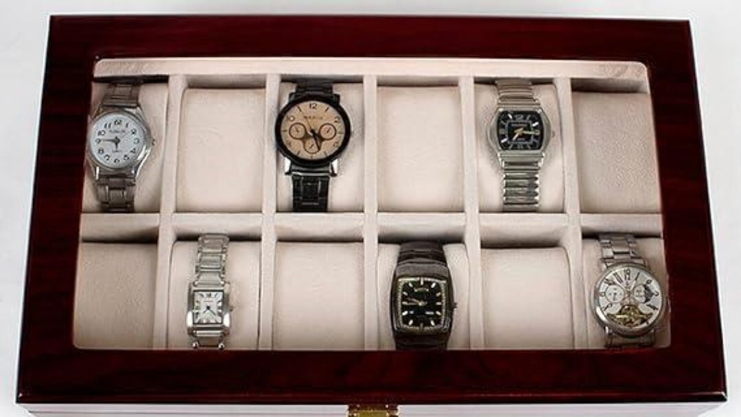 豪華 高級 木製 腕時計 収納 ボックス 12本用 コレクション ケース