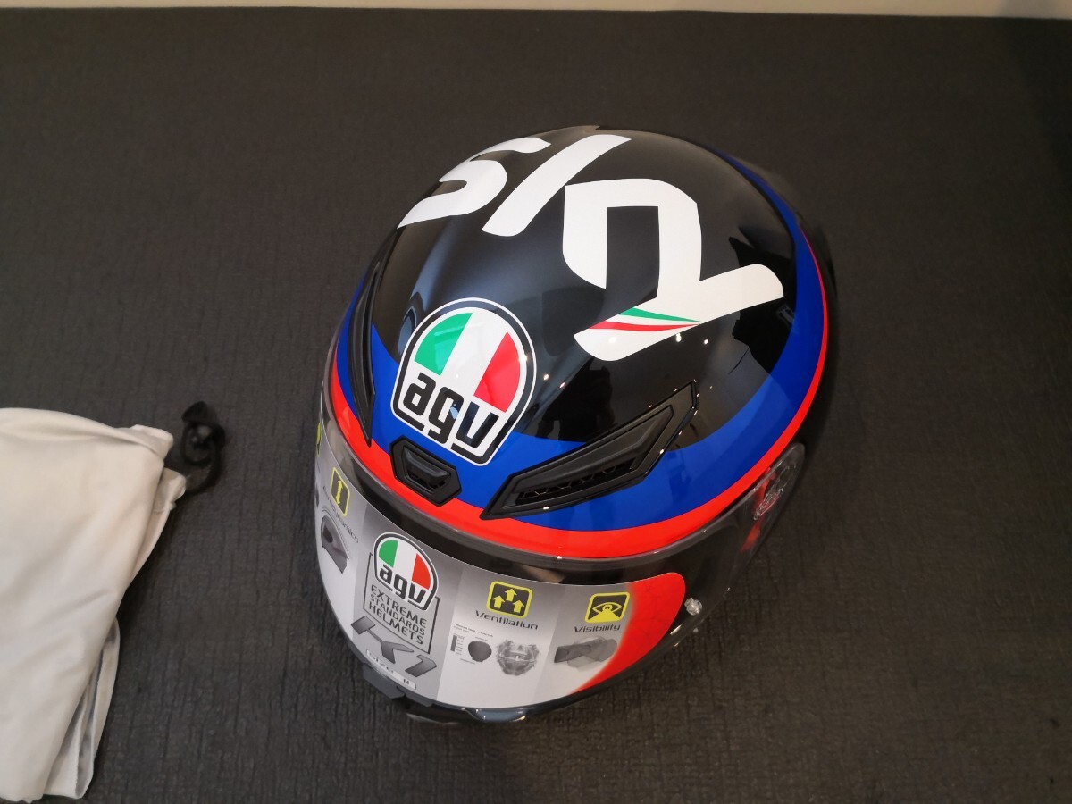 新品 AGV Jist REPLICA VR46 SKY Racing team Mサイズ■高級バイクヘルメット■定価5-6万円■1円〜 フルフェイスヘルメットの画像1