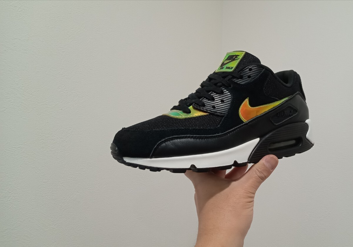 M25【特価/Used/良品/入手困難】NIKE AIR MAX 90 PREMIUM BLACK/BLACK-IVORY-BL/Jordan sb force atmos AIRMAX dunk acg supreme 1 2 4 95の画像2