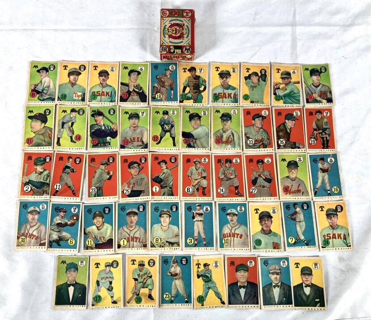 大里玩具 プロ野球 猛打陣 チーム合わせ③ PBL/CBL/BASEBALL CARDS/1940/50/コレクション/カラー/04-0052の画像1