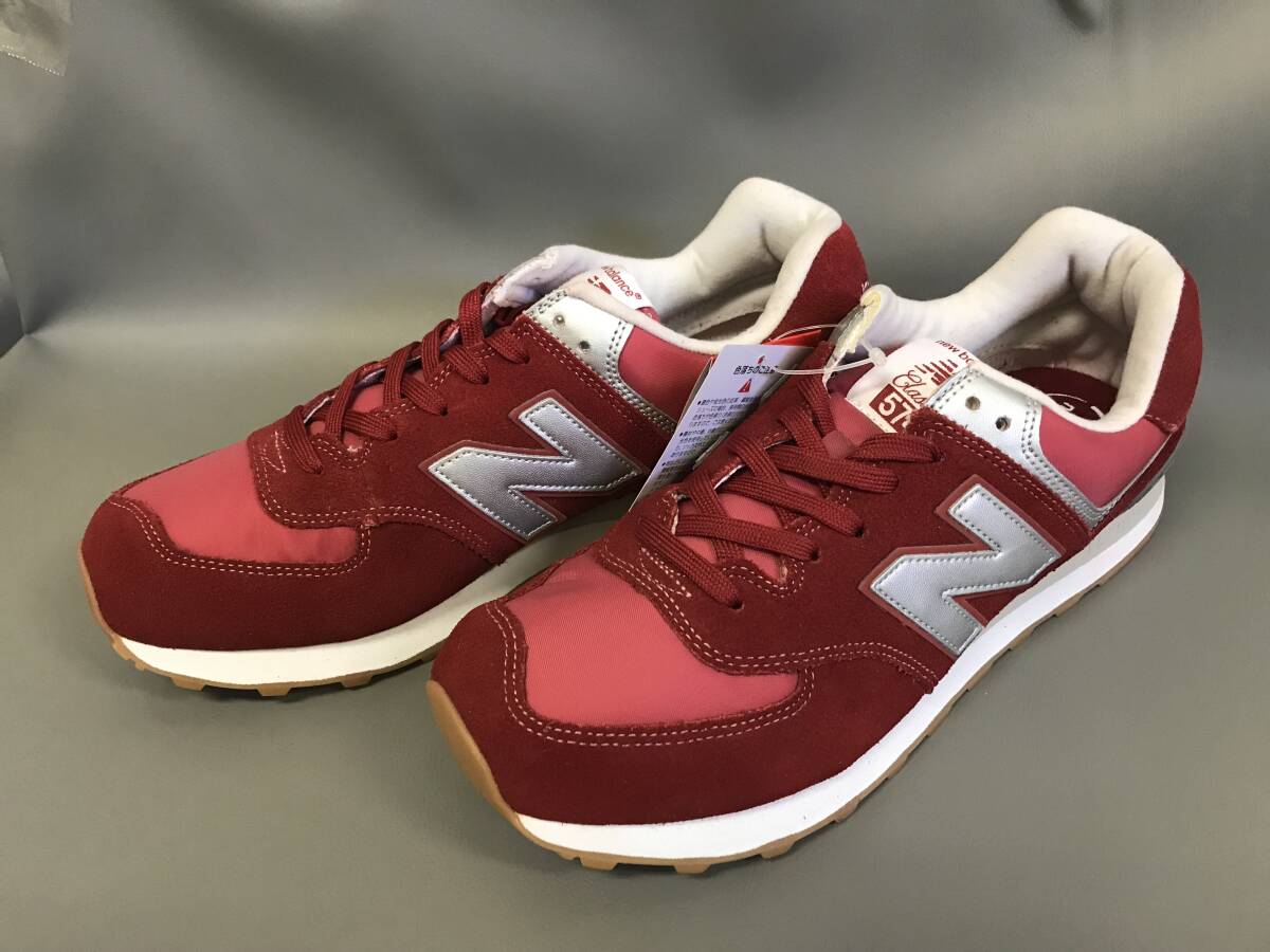 【004】NEW BALANCE  ニューバランス メンズ シューズ ML574-HRT RED/GRAY 9.5/27.5cmの画像1