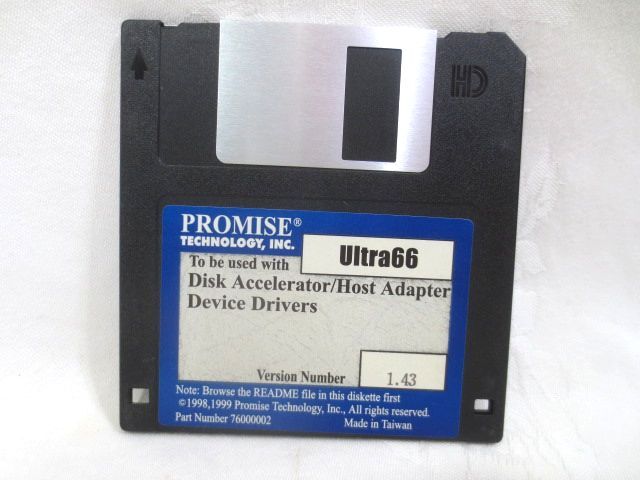 ■希少 PROMISE Ultra66 Disk Accelerator Host Adapter Device Drivers フロッピーディスク_画像1