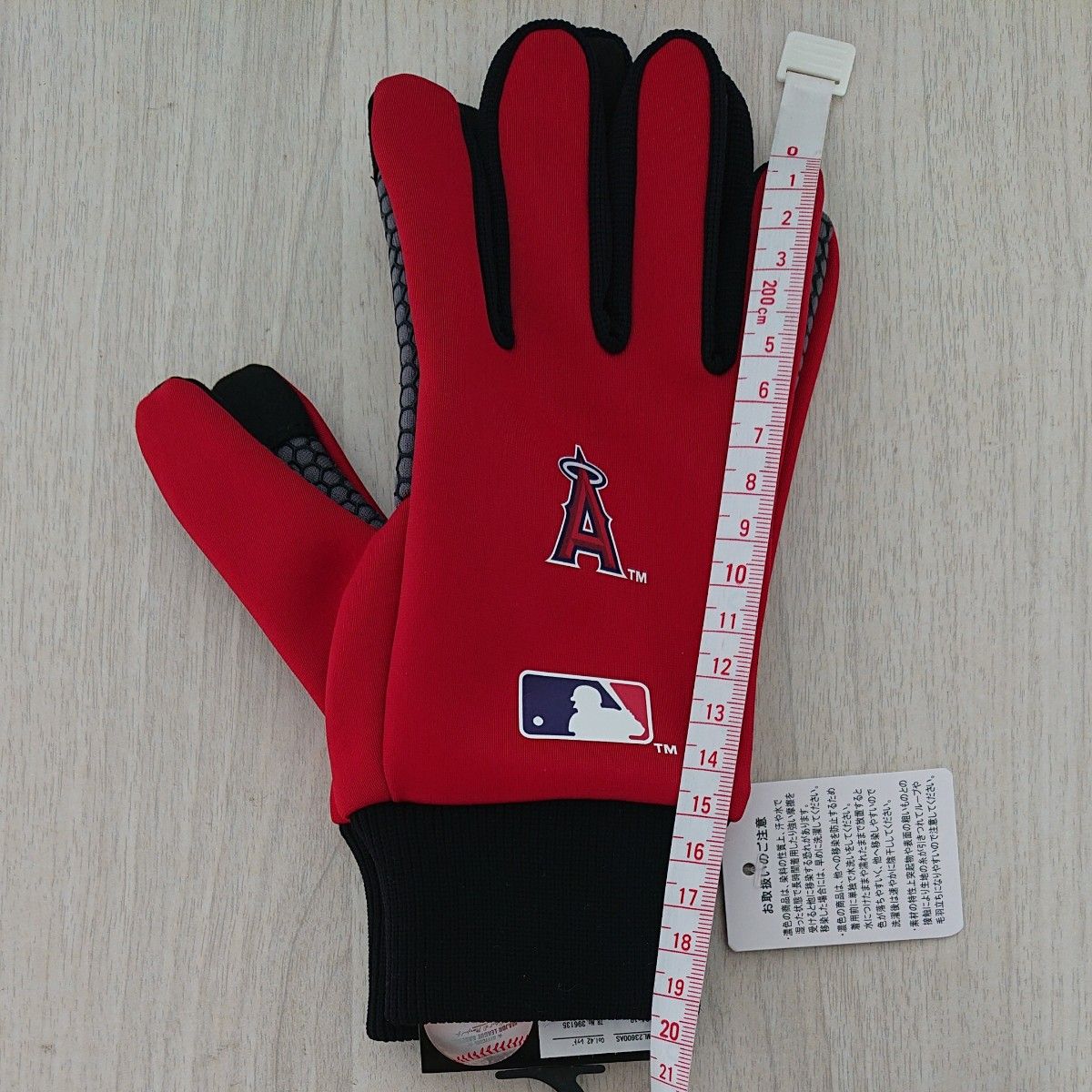 【新品未使用】MLB  エンジェルス グローブ 手袋 スマホ向け 野球 レッド