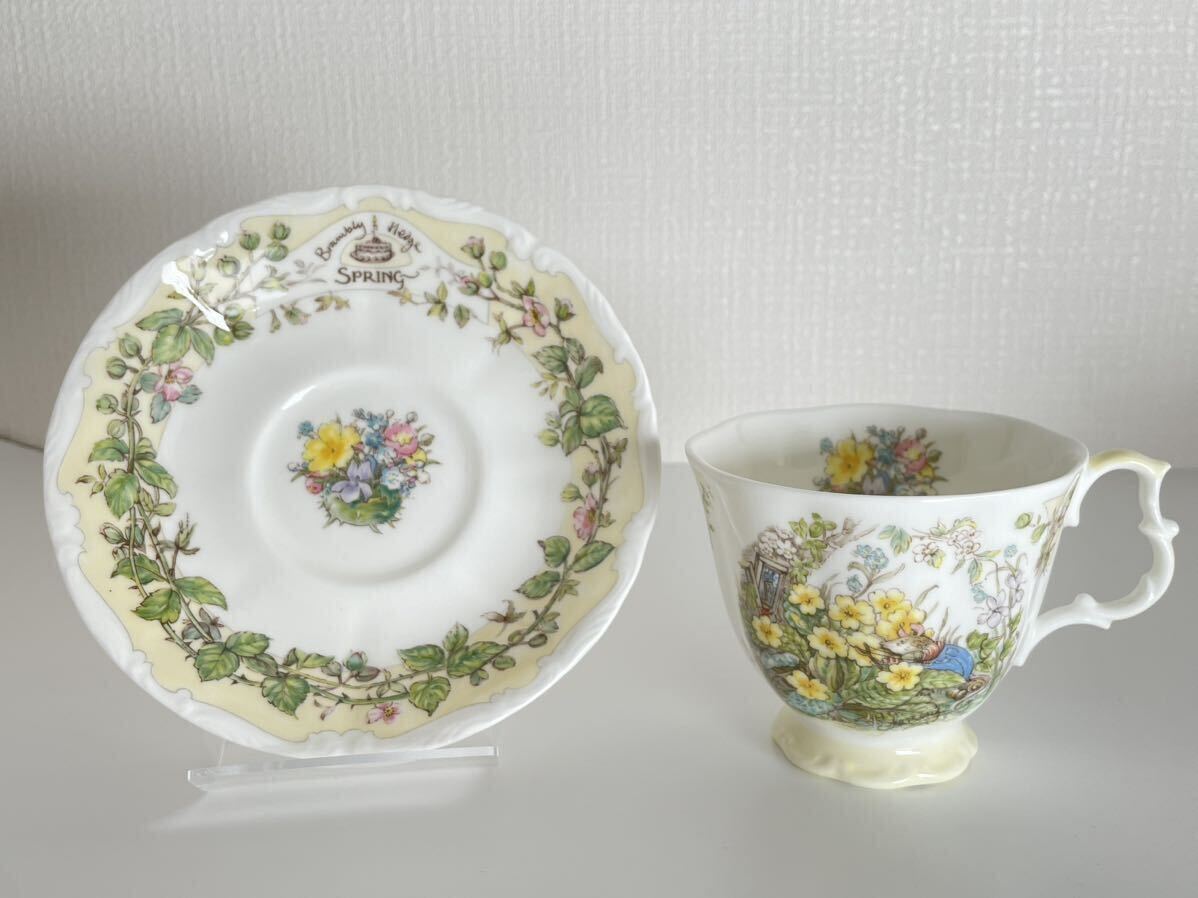 ROYAL DOULTON ロイヤルドルトン BRAMBLY HEDGE ブランブリーヘッジ カップ&ソーサー 6客セット Jill Barklem 1スタ 1円スタートの画像2