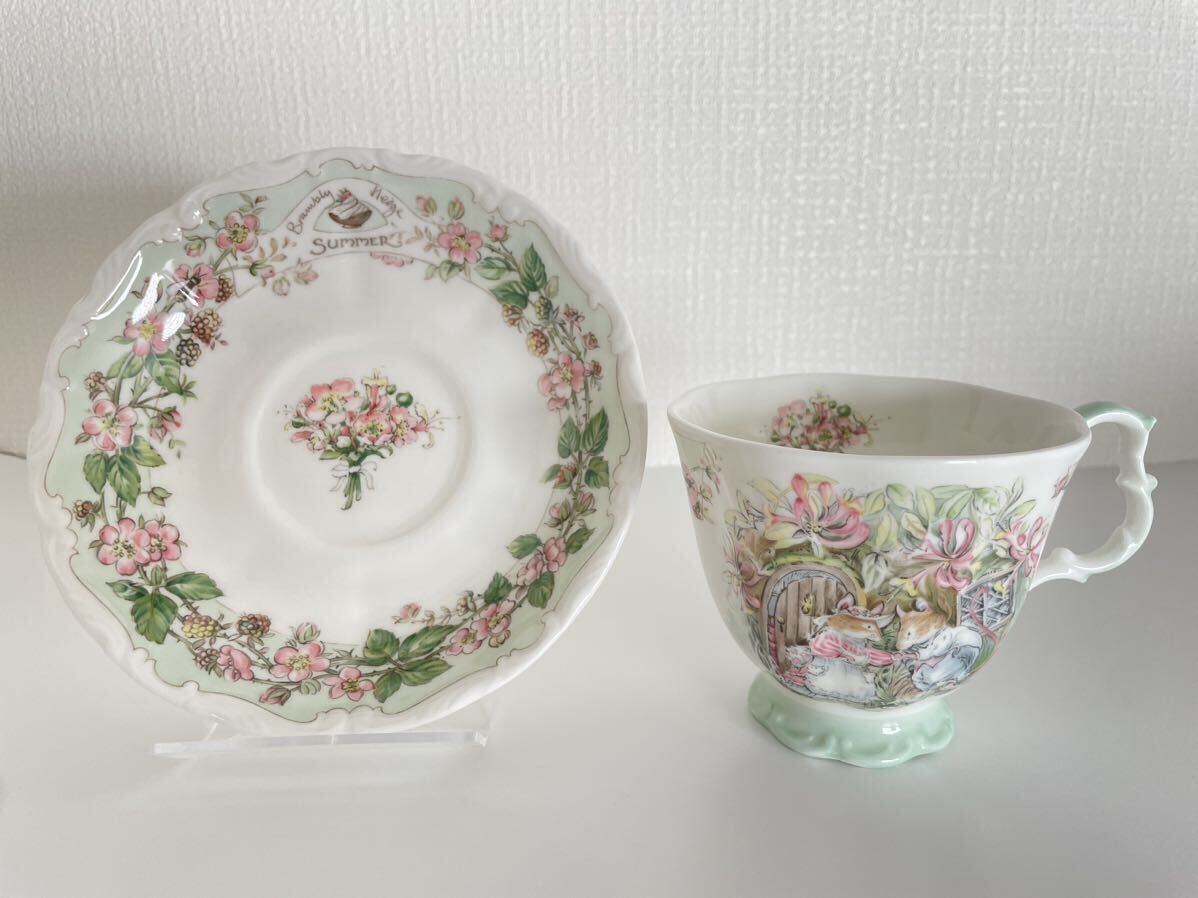 ROYAL DOULTON ロイヤルドルトン BRAMBLY HEDGE ブランブリーヘッジ カップ&ソーサー 6客セット Jill Barklem 1スタ 1円スタートの画像3