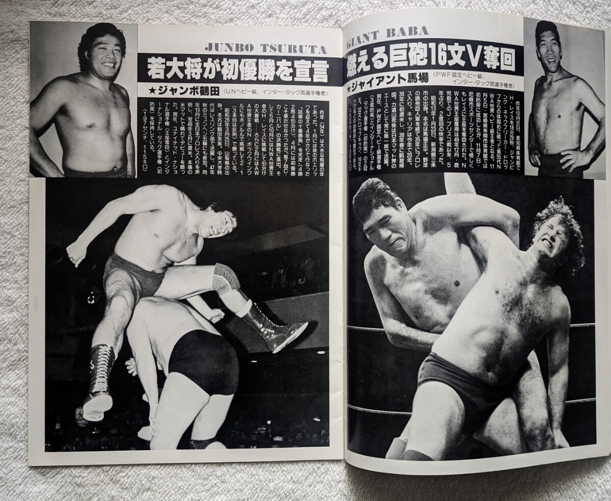 全日本プロレスパンフレット2冊。1980年「第8回チャンピオンカーニバル」1981年「スーパーアイドルシリーズ」の画像4