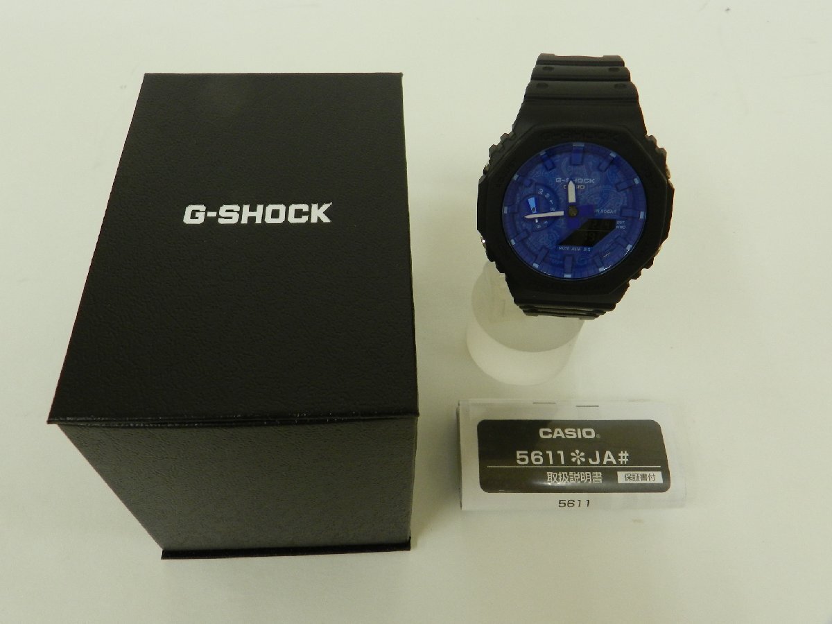 CASIO カシオ メンズ 腕時計 G-SHOCK ジーショック GA-2100BP-1AJF 2100シリーズ ブルー ペイズリー_画像5