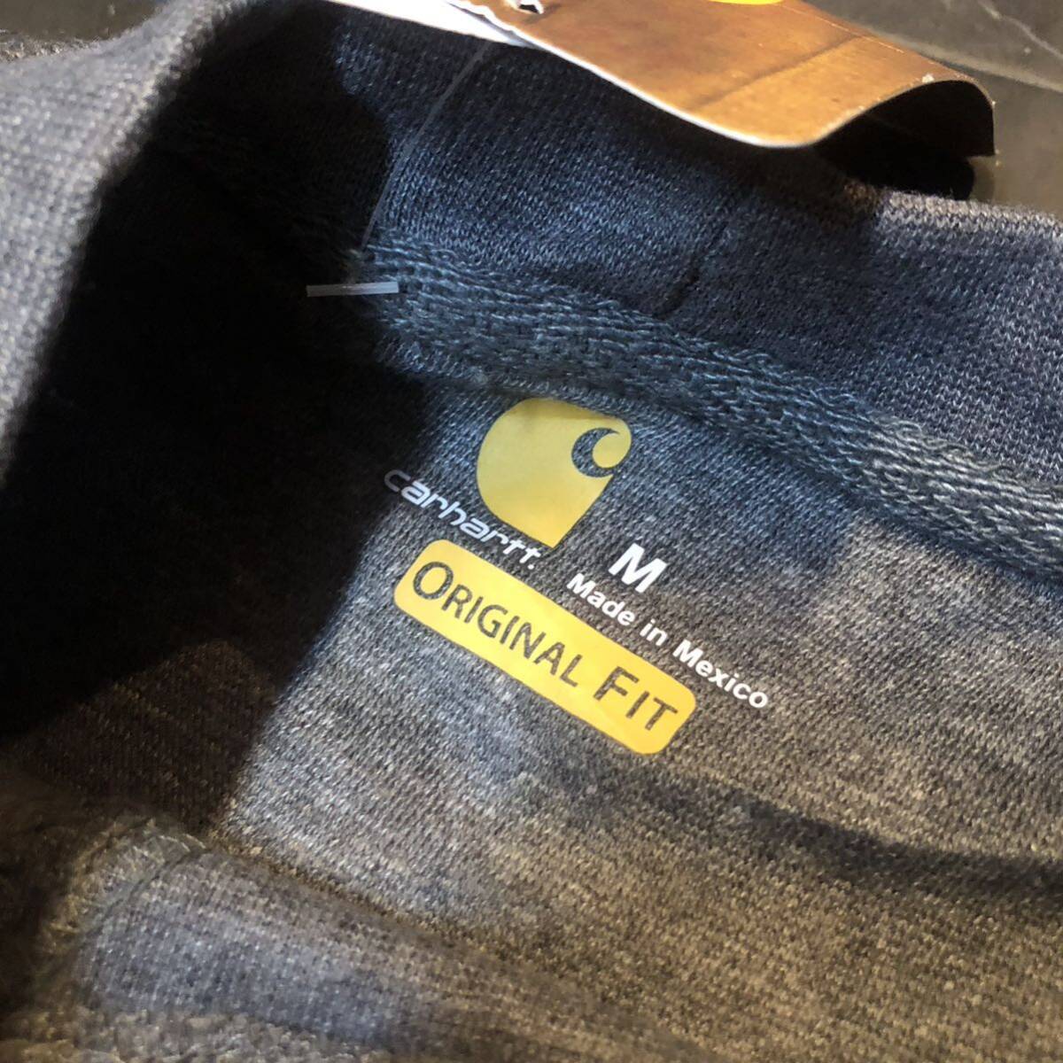 新品 未使用品 Carhartt カーハート スウェット カーハート 鼠色 グレー 前V トップス メンズ 胸ポケット CARHARTT トップス M_画像7