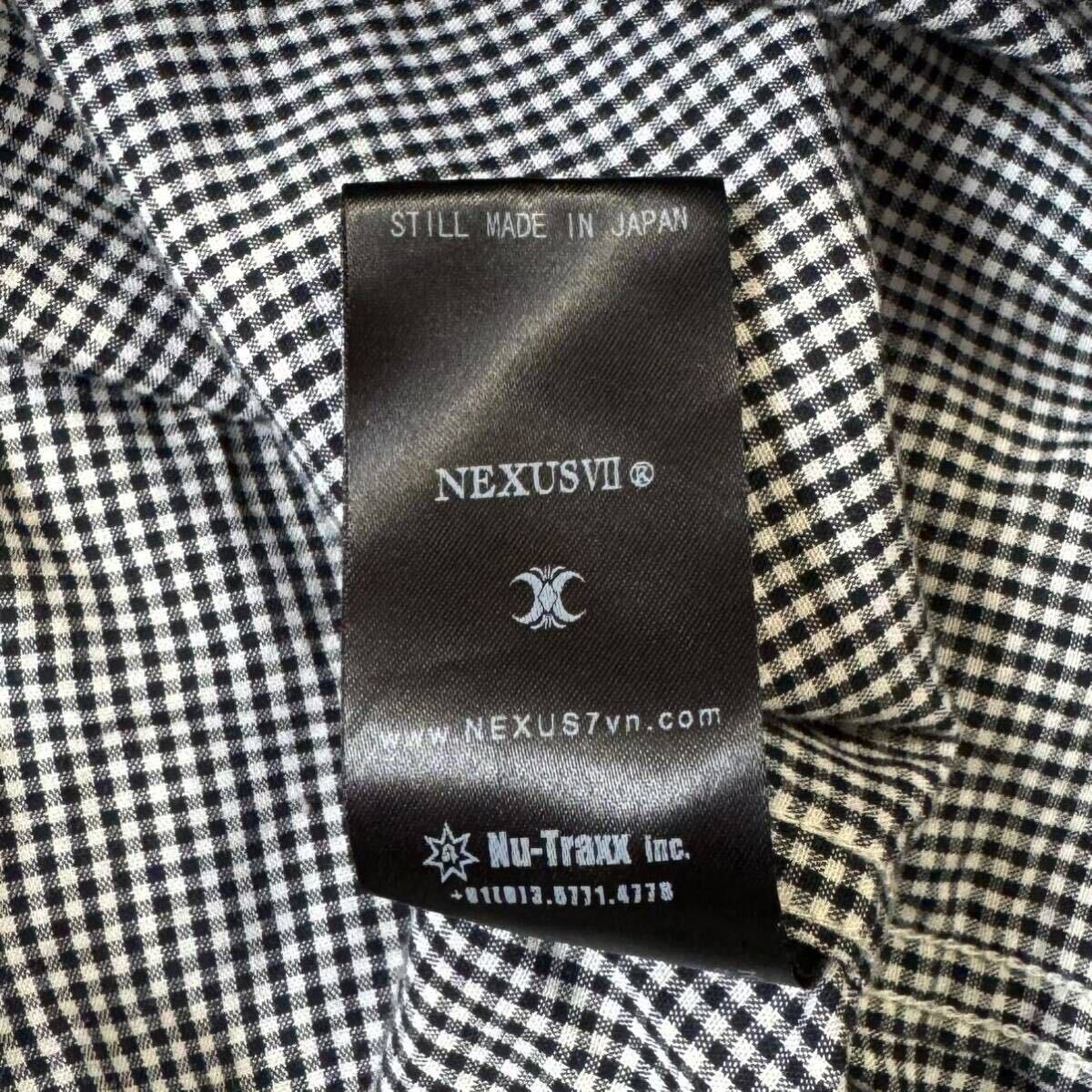 希少！ ネクサスセブン NexusⅦ 変形ポケット ギンガムチェック 長袖 ワークシャツ 46 Nexus7 ノンネイティブ visvim 切り替え チェック柄 の画像7