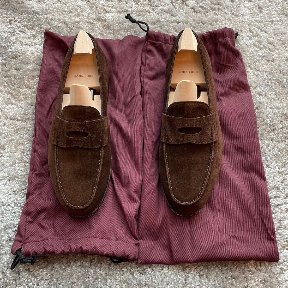 John lobb ジョンロブ lopez ロペス ブラウン スエード 6half 6 John lobb ジョンロブ lopez ロペス ブラウン スエード 6half 6
