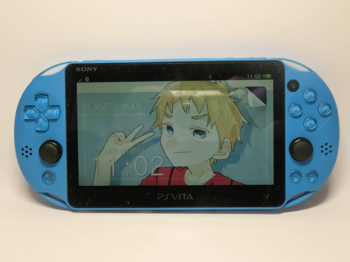 【№4021-ｇ6004】 中古品：PSVITA 本体 SONY PlayStation Vita PCH-2000 本体・ 4GBメモリーカード.ソフト付き_画像2